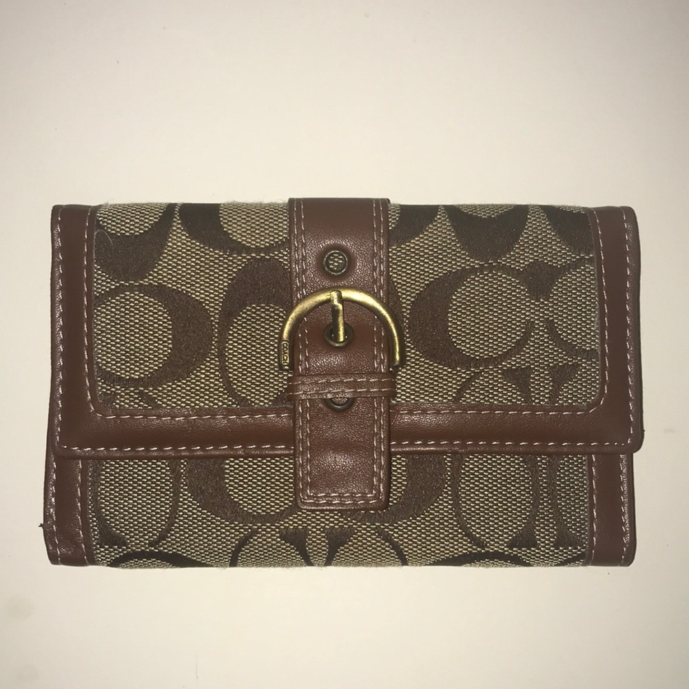 Long coach wallet - Brown